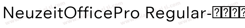 NeuzeitOfficePro Regular字体转换